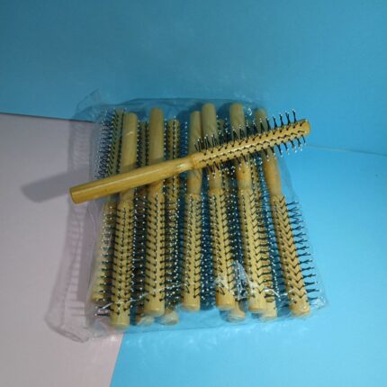 برس گرد چوبی