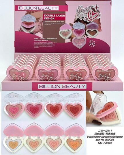 رژگونه و هایلایتر طبقه ای billon