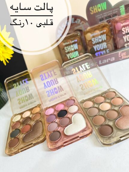 پالت سایه قلبی 10 رنگ میس لارا